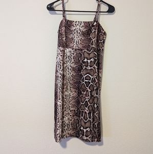 Wild Fable Snakeskin Printed Bodycon Mini Dress